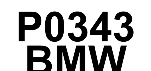 DTC P0343 BMW - Definição em inglês: Camshaft Position Sensor 'A' Circuit High (Bank 1 or Single Sensor) Definição em Português: Sensor de Posição do Eixo de Comando 'A' - Circuito Alto (Banco 1 ou Sensor Único)