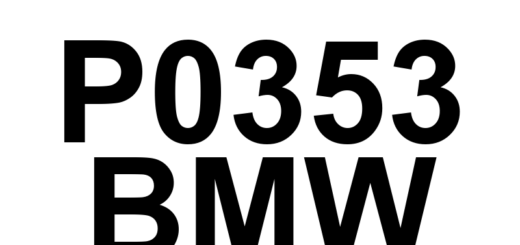 DTC P0353 BMW - Definição em inglês: Ignition Coil 'C' Primary Control Circuit/Open Definição em Português: Circuito Primário da Bobina de Ignição 'C' - Controle/Circuito Aberto
