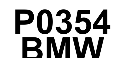 DTC P0354 BMW - Definição em inglês: Ignition Coil 'D' Primary Control Circuit/Open Definição em Português: Circuito de Controle Primário da Bobina de Ignição 'D' - Circuito Aberto/Defeito