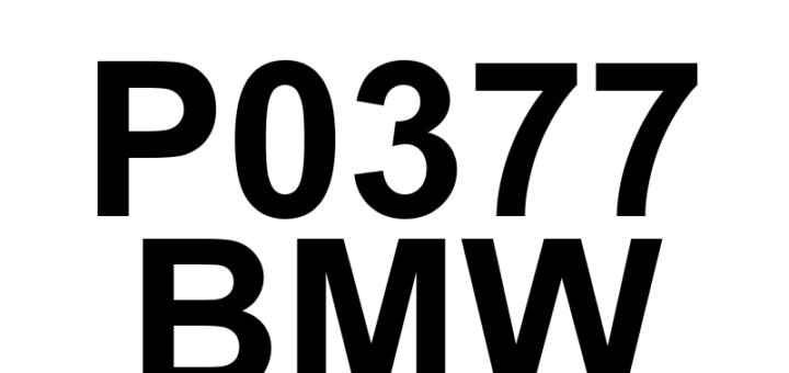 DTC P0377 BMW - Definição em inglês: Timing Reference High Resolution Signal 'B' Too Few Pulses Definição em Português: Sinal de Alta Resolução da Referência de Sincronismo 'B' - Muito Poucos Pulsos