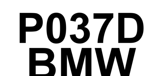 DTC P037D BMW - Definição em inglês: Glow Plug Sense Circuit Definição em Português: Circuito de Detecção da Vela de Aquecimento.
