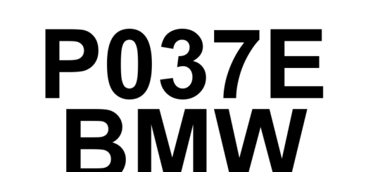 DTC P037E BMW - Definição em inglês: Glow Plug Sense Circuit Low Definição em Português: Circuito de Detecção da Vela de Incandescência - Baixa Tensão
