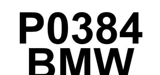 DTC P0384 BMW - Definição em inglês: Glow Plug Control Module 1 Control Circuit High Definição em Português: Módulo de Controle das Velas de Incandescência 1 - Circuito de Controle Alto