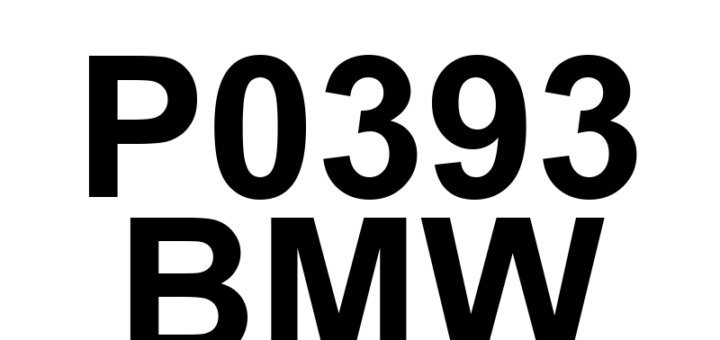 DTC P0393 BMW - Definição em inglês: Camshaft Position Sensor 'B' Circuit High (Bank 2) Definição em Português: Sensor de Posição do Eixo de Comando 'B' - Circuito Alto (Banco 2)