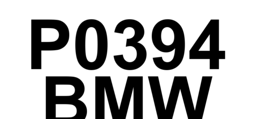 DTC P0394 BMW - Definição em inglês: Camshaft Position Sensor 'B' Circuit Intermittent (Bank 2) Definição em Português: Sensor de posição do comando de válvulas 'B' - Circuito intermitente (banco 2)