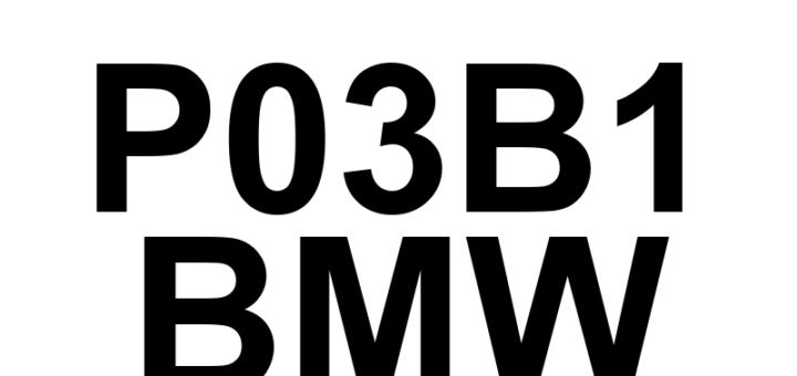 DTC P03B1 BMW - Definição em inglês: Cylinder 3 Pressure Variation High Definição em Português: Variação de Pressão do Cilindro 3 - Alta
