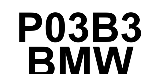 DTC P03B3 BMW - Definição em inglês: Cylinder 4 Pressure Sensor Circuit Definição em Português: Sensor de Pressão do Cilindro 4 - Circuito