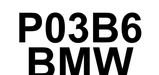 DTC P03B6 BMW - Definição em inglês: Cylinder 4 Pressure Sensor Circuit High Definição em Português: Sensor de Pressão do Cilindro 4 - Circuito Alto