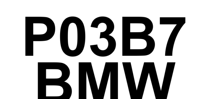 DTC P03B7 BMW - Definição em inglês: Cylinder 4 Pressure Sensor Circuit Intermittent/Erratic Definição em Português: Circuito do Sensor de Pressão do Cilindro 4 - Intermitente/Irregular
