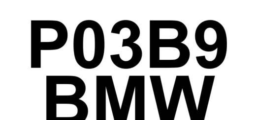 DTC P03B9 BMW - Definição em inglês: Cylinder 4 Pressure Too High Definição em Português: Cilindro 4 - Pressão Muito Alta