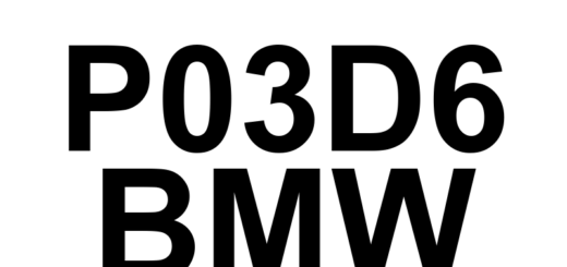 DTC P03D6 BMW - Definição em inglês: Cylinder 7 Pressure Too Low Definição em Português: Cilindro 7 - Pressão Muito Baixa