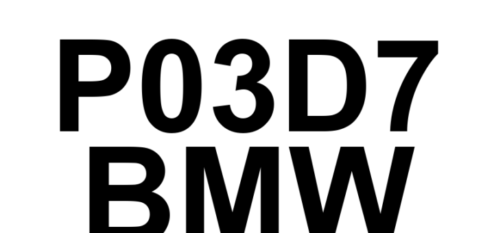 DTC P03D7 BMW - Definição em inglês: Cylinder 7 Pressure Too High Definição em Português: Cilindro 7 - Pressão Muito Alta