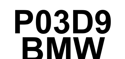 DTC P03D9 BMW - Definição em inglês: Cylinder 7 Pressure Variation High Definição em Português: Cilindro 7 - Variação de pressão alta