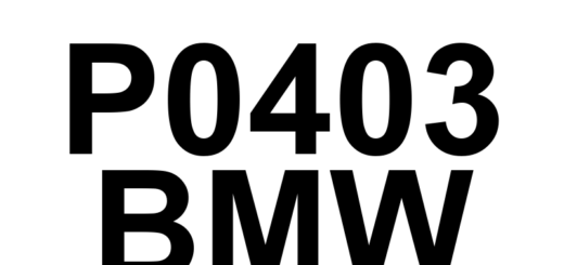 DTC P0403 BMW - Definição em inglês: EGR 'A' Control Circuit/Open Definição em Português: Circuito de Controle da EGR 'A' - Circuito Aberto
