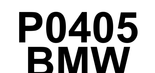 DTC P0405 BMW - Definição em inglês: EGR Sensor 'A' Circuit Low Definição em Português: Sensor de EGR 'A' - Circuito baixo