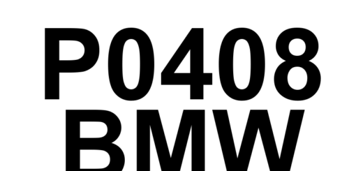 DTC P0408 BMW - Definição em inglês: EGR Sensor 'B' Circuit High Definição em Português: Sensor EGR 'B' - Circuito Alto
