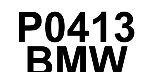 DTC P0413 BMW - Definição em inglês: AIR System Switching Valve 'A' Circuit Open Definição em Português: Válvula de Comutação do Sistema de Injeção de Ar Secundário 'A' - Circuito Aberto