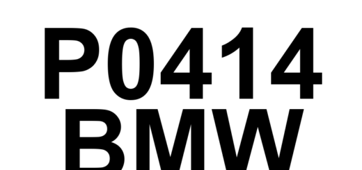 DTC P0414 BMW - Definição em inglês: AIR System Switching Valve 'A' Circuit Shorted Definição em Português: Válvula de Comutação do Sistema de Ar 'A' - Circuito em Curto.