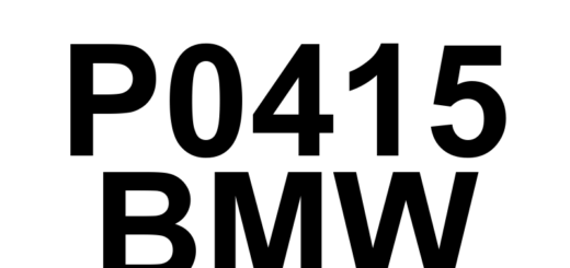 DTC P0415 BMW - Definição em inglês: AIR System Switching Valve 'B' Circuit Definição em Português: Válvula de Comutação do Sistema de Injeção de Ar Secundário 'B' - Circuito