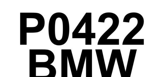 DTC P0422 BMW - Definição em inglês: Catalyst 2 Efficiency Below Threshold (Bank 1) Definição em Português: Eficiência do catalisador 2 abaixo do limite (Banco 1)